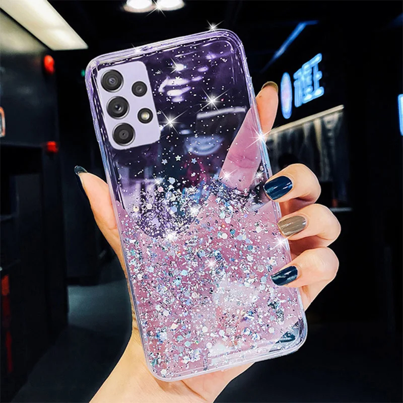 Блестящие звездочки телефон Не доставая его из чехла для Samsung Galaxy S21 FE 5G