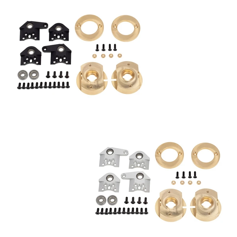 

1 пара латунных сверхпрочных противовесных суставов рулевого управления для Axial Wraith RR10 1/10 обновленные детали для радиоуправляемого гусенич...