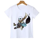 Футболки для детей и подростков, летняя детская футболка с героями игры Undertale, одежда для мальчиков с 3D принтом, розничная продажа рубашек с коротким рукавом для девочек, топ, футболка