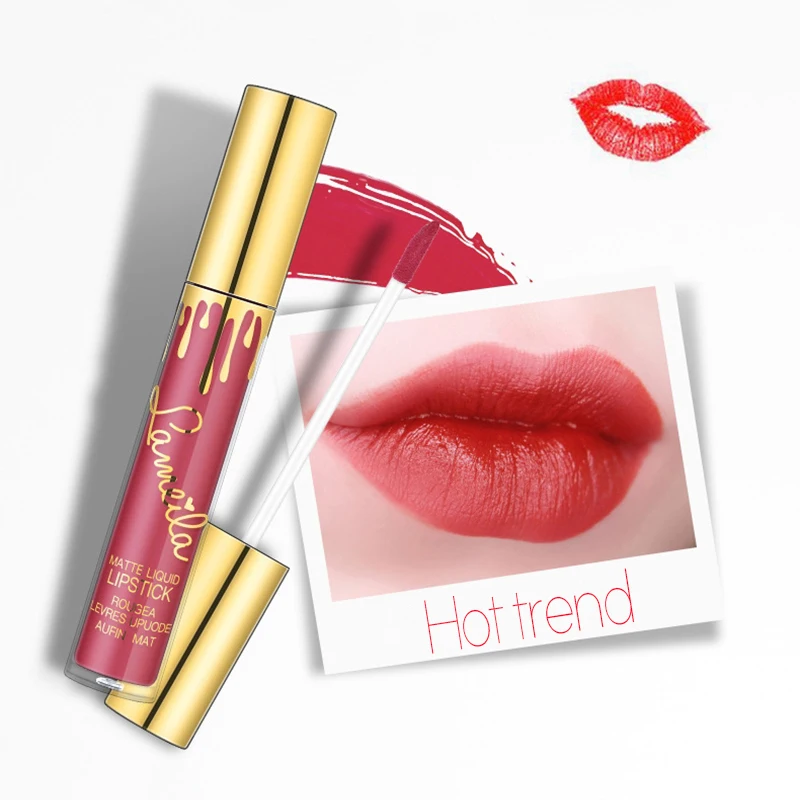 

Lip Glaze Matte Matte Velvet Lip Gloss Reddish Brown Color Development Moisturizing Lipstick Not Easy To Fade