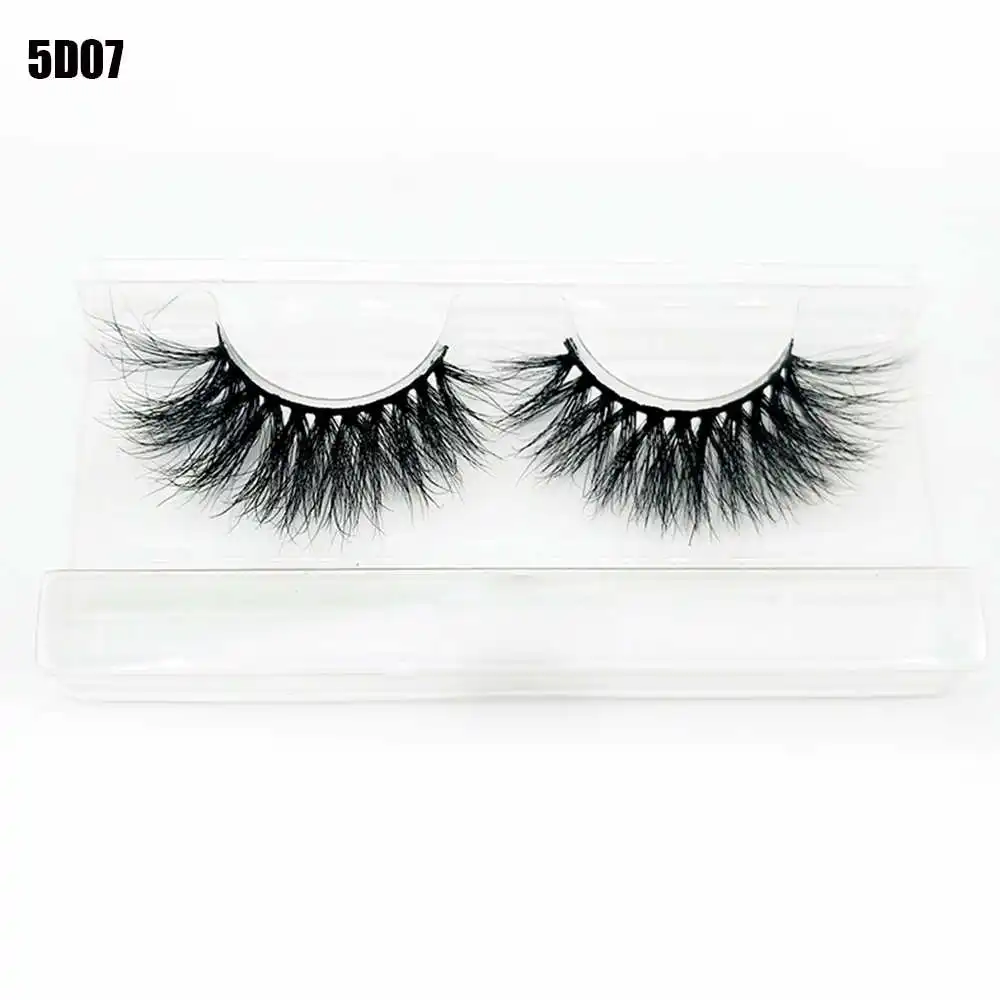 7 Mink Eyelashes Criss-Cross Natural Fake lashes Length 25mm Makeup 3D Mink Lashes Extension Eyelash Beauty - Color: 7