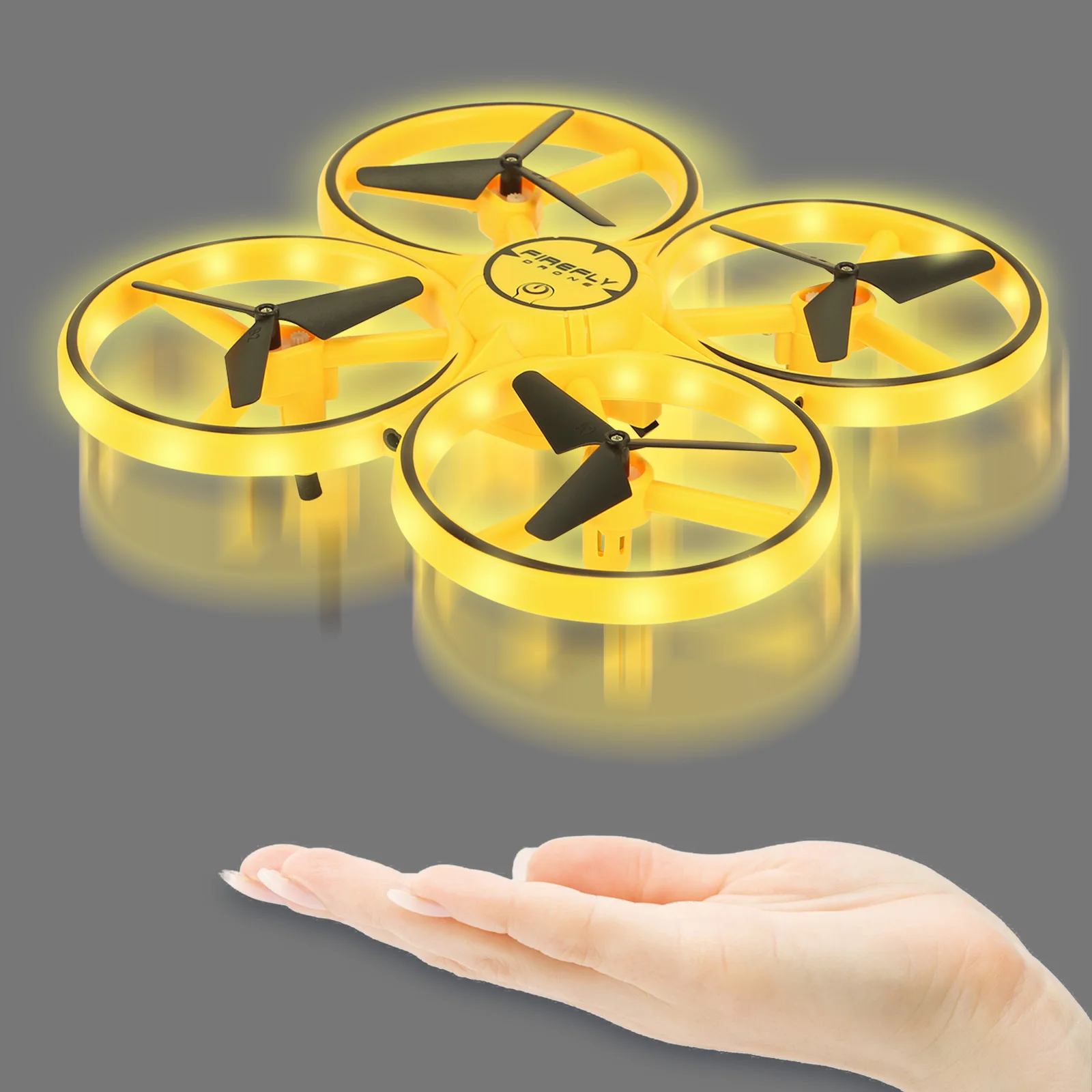 Интерактивный индукционный Радиоуправляемый Дрон UFO игрушечный Квадрокоптер