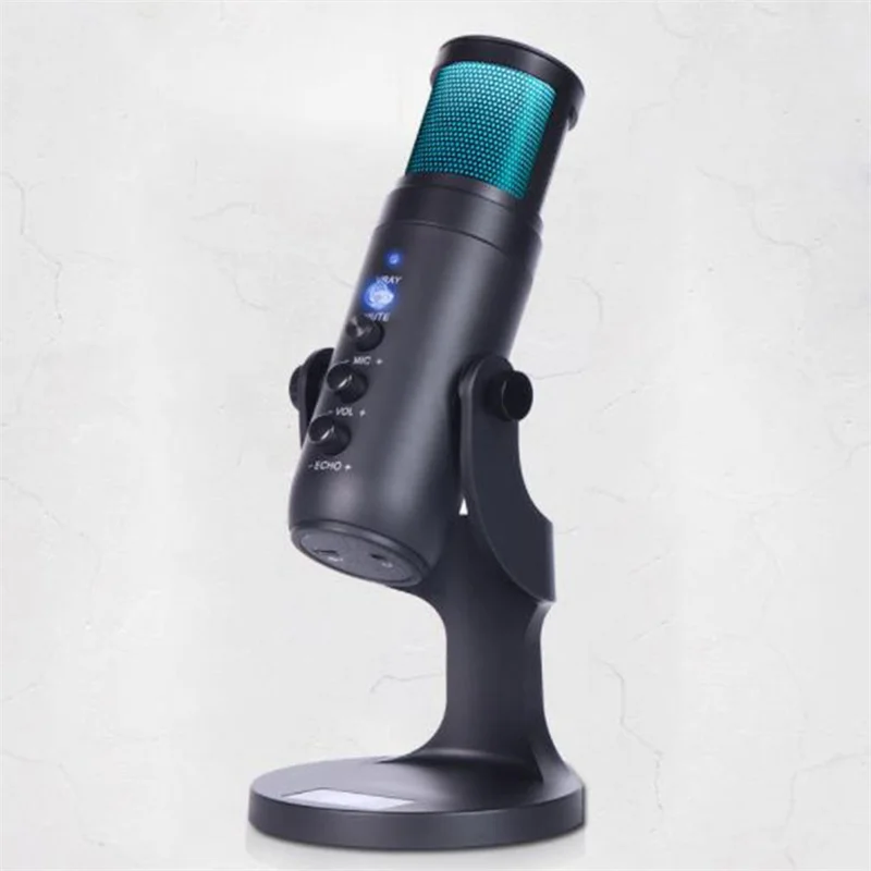 

Конденсаторный микрофон с RGB-подсветильник кой, USB