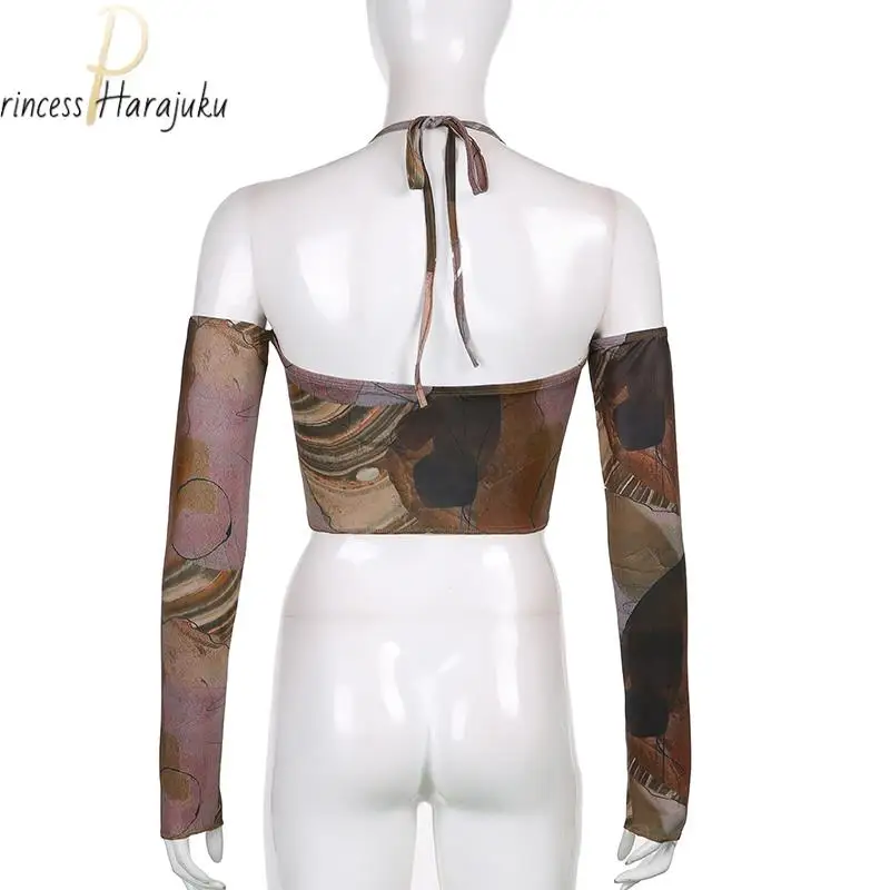 Майка женская газовая однотонная повседневный укороченный топ с вырезом