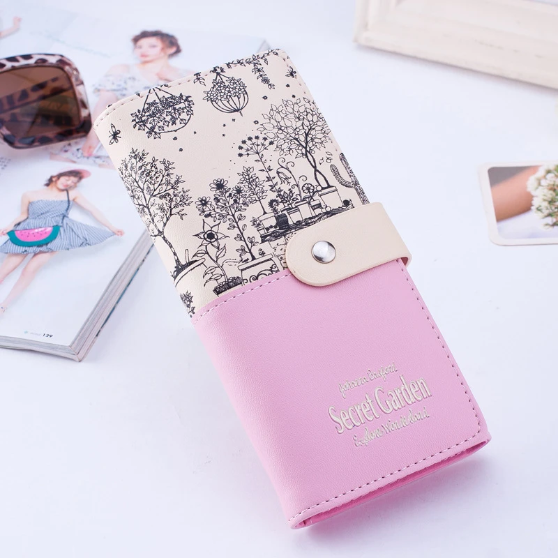 

Women Wallets Hasp Lady Purses Handbags Brand Design Woman Moneybags Coin Purse ID Cards Holder Clutch Female Long Wallet