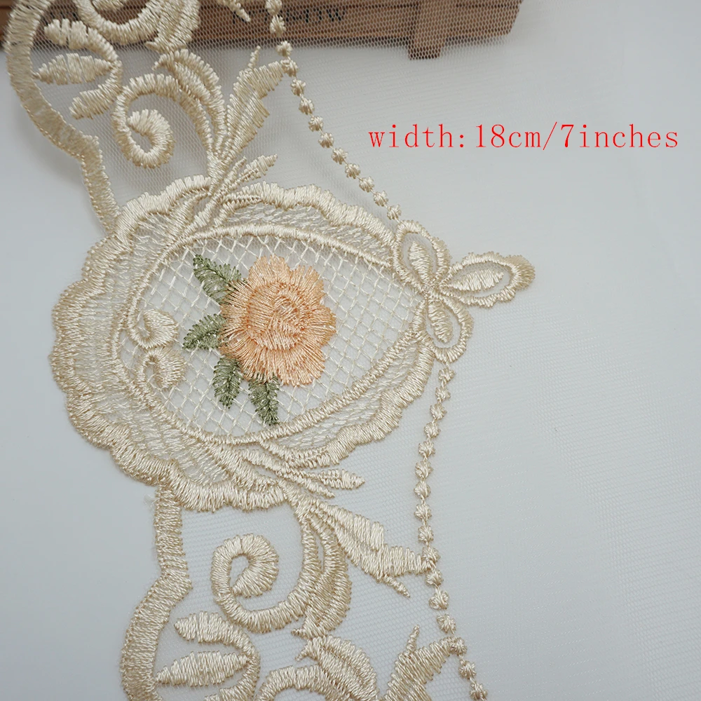 Cusack 2 ярдов сетка вышивка в полоску кружевная лента для дивана Подушка занавес