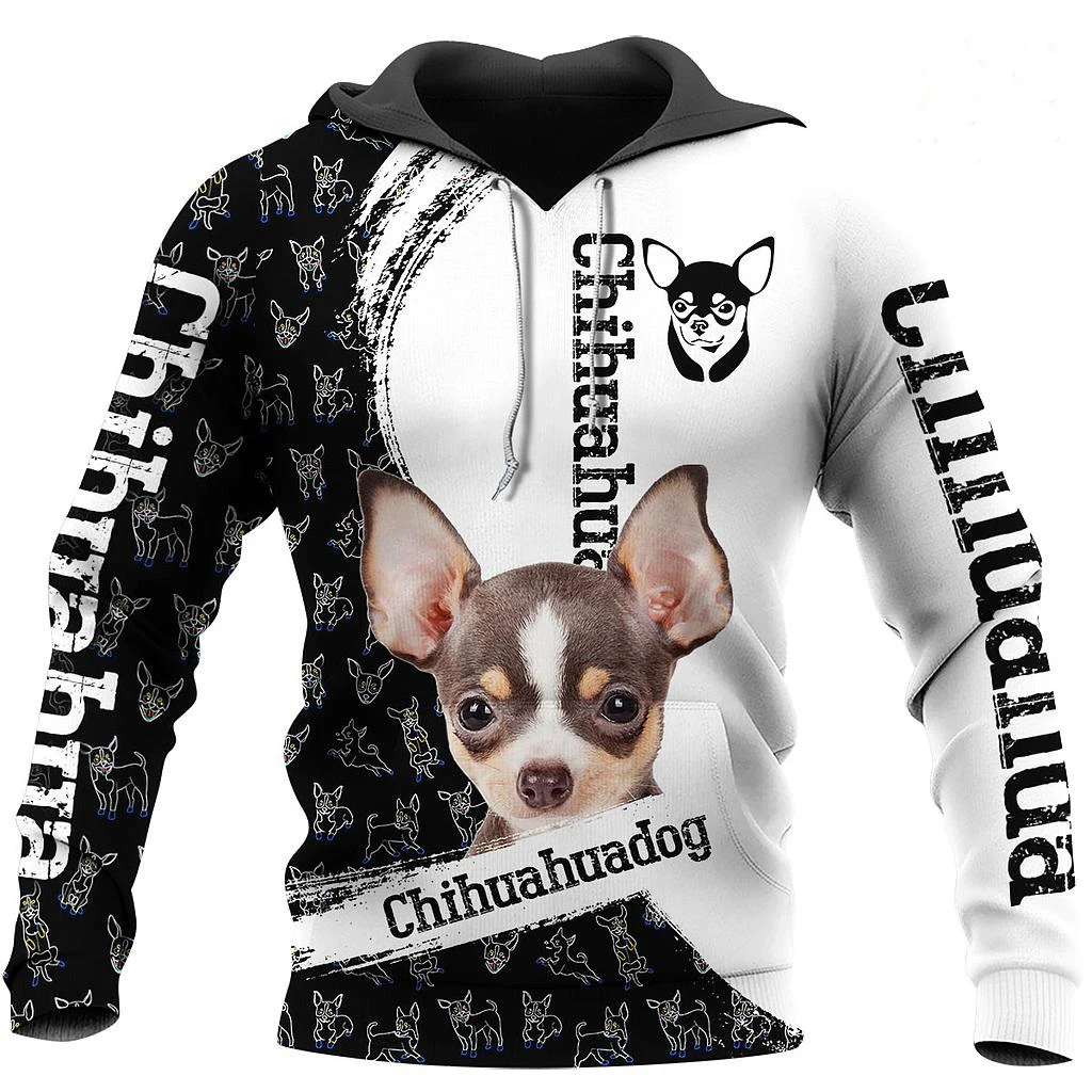 

Chihuahua Dog 3D Hoodie Men/Women Hipster Streetwear Outfit Autumn 90s Boys Hiphop Hood Sweatshirts Tops Punk Clothes Drop ship