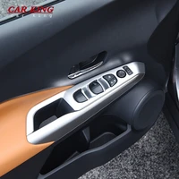 abs mattecarbon car styling interior accessories for nissan kicks 2017 2018 2019 2021 door window switch lift button cover trim