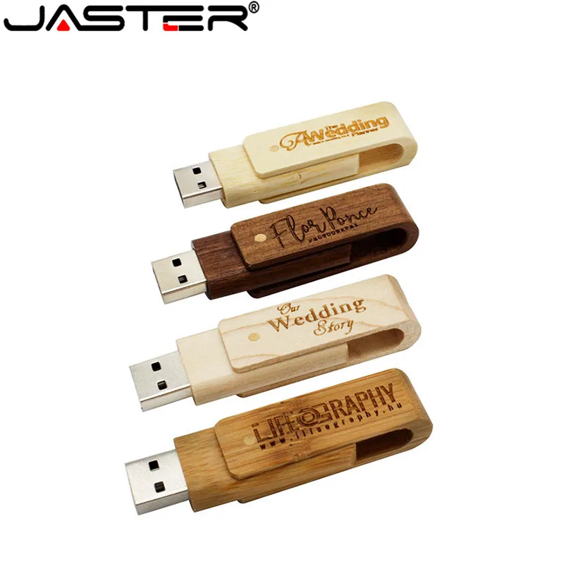 Деревянный поворотный usb флэш-накопитель JASTER из натурального дерева 4 ГБ 8 16 32 64 |