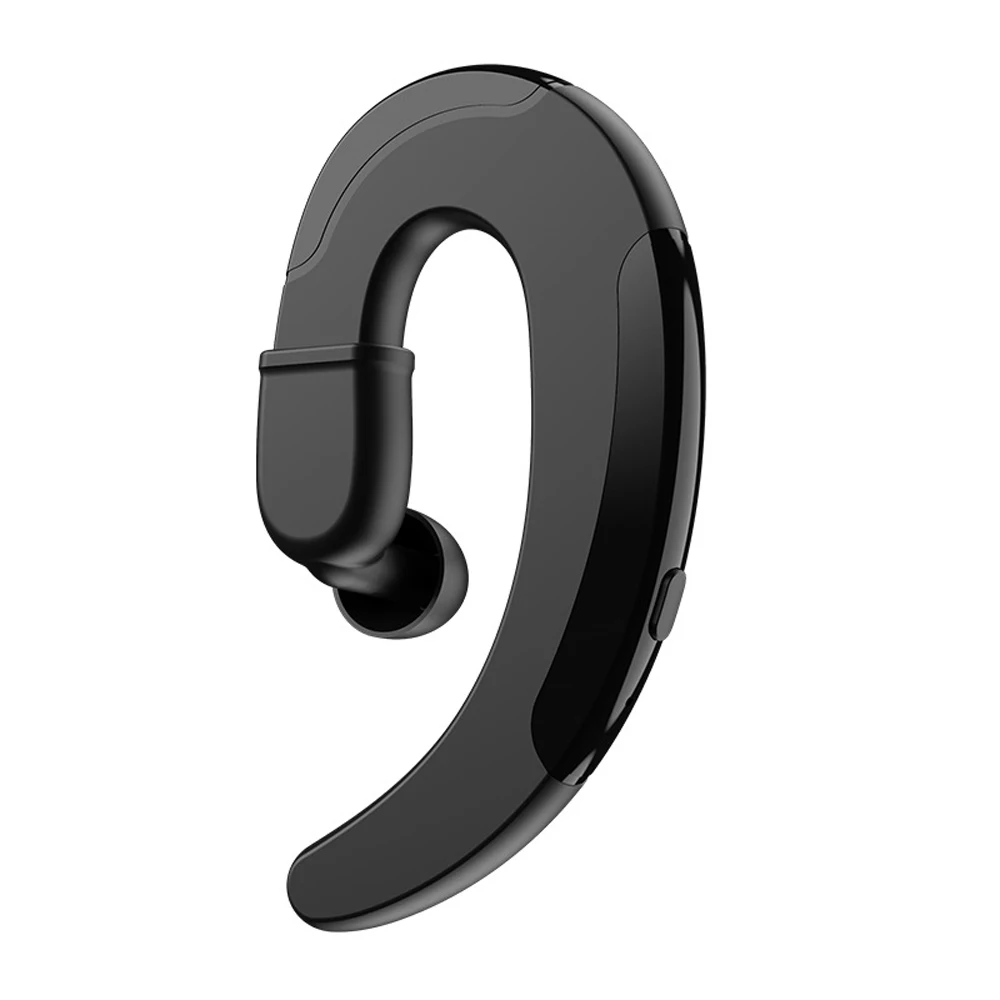 Single ear Black HBQ Q25 Bluetooth наушники TWS костной проводимости ушной крючок беспроводные Bluetooth наушники с микрофоном гарнитура для iPhone huawei - Цвет: Single ear Black