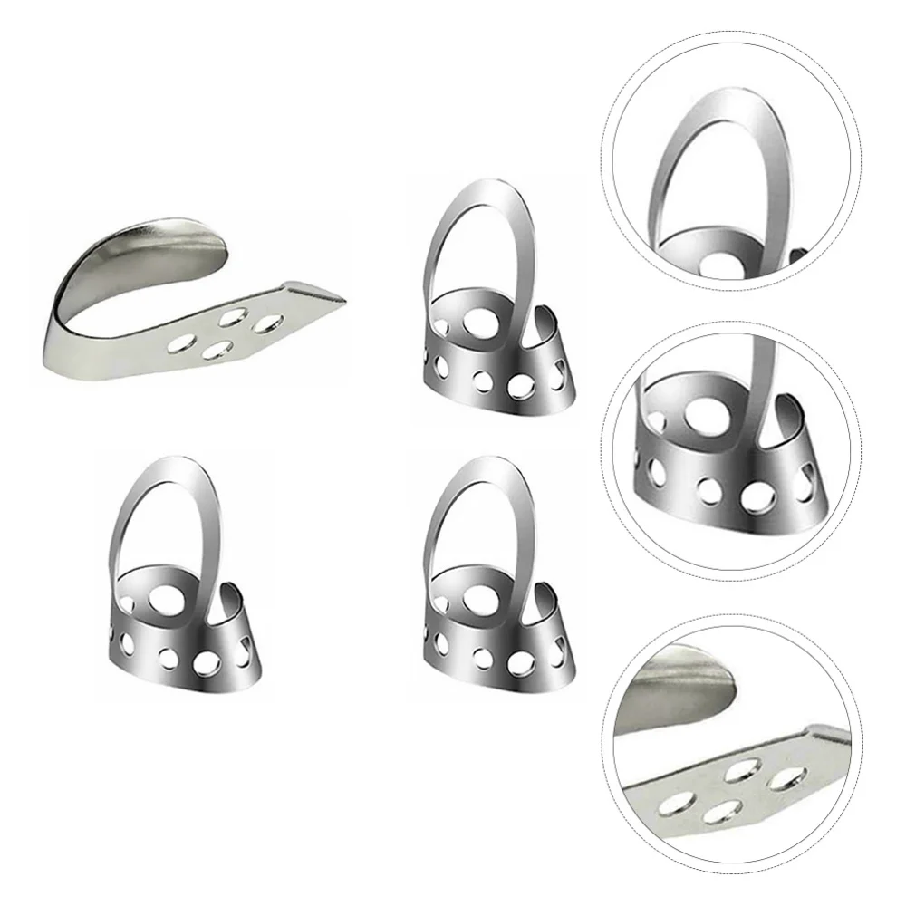 

4 PCS Adjustable Thumbpick Plectrum Stainless Steel Stringed Instrument Pick
