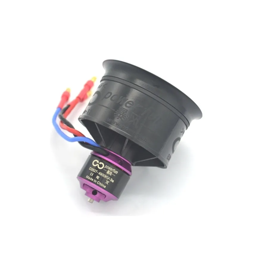 3S 4900KV duct group EDF 50 мм 11 лопасти вентилятора Бесплатный тип пропеллер трубки Набор с мотором для дистанционного управления модель самолета/Дрон аксессуары - Цвет: 3S 4900KV duct group