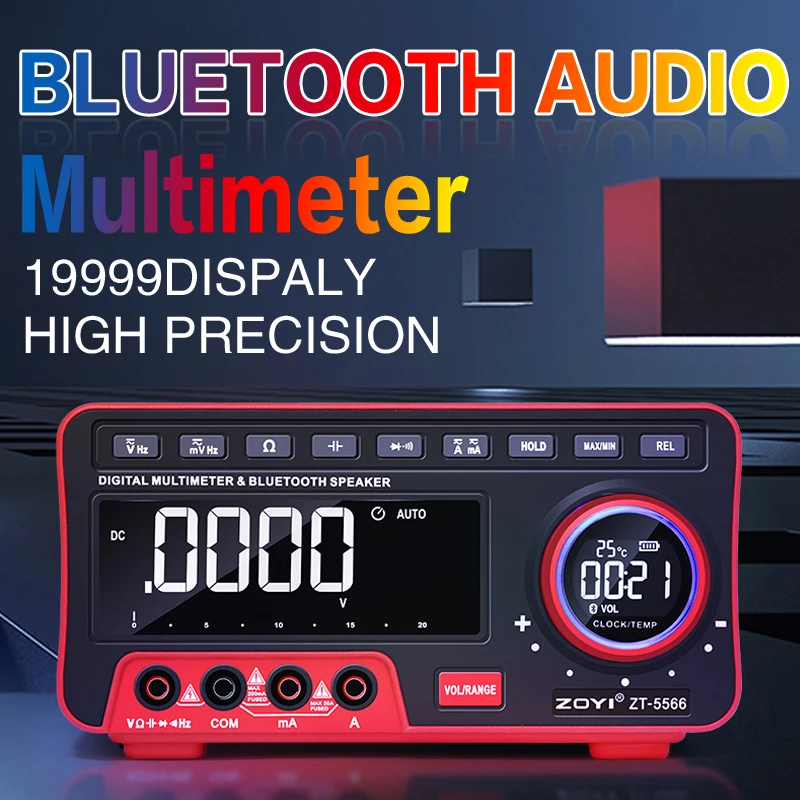 ZY 5566 цифровой мультиметр профессиональный тестер транзисторов 19999 отсчетов