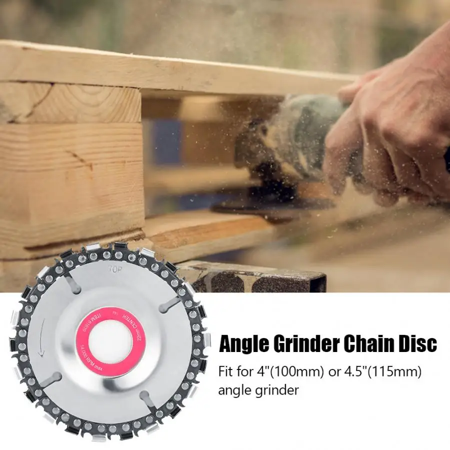 Шлифовальный станок цепное колесо 4 дюймовый шлифовальный цепь диск 22 зуб резьба