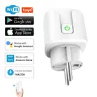 Wi-Fi Smart Plug 16A20A EU Socket Tuya Smart Life APP работает с Alexa Google Home Assistant пульт дистанционного управленияГолосовое управление Функция синхронизации