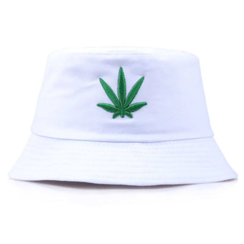 Панама с вышивкой в виде кленового листа для мужчин и женщин складная шапка