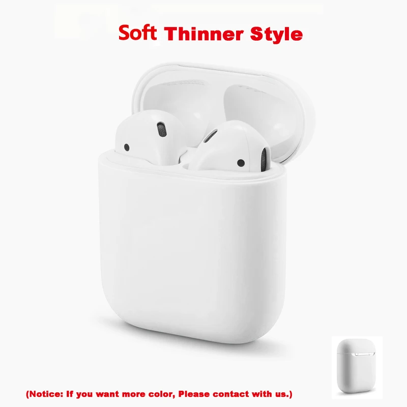  Чехол для беспроводных наушников Kjoew Apple Airpods 1/2, оригинальный, Жесткий Чехол для нового ПК, защитный чехол 