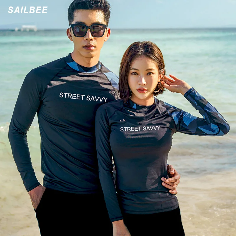 Рашгард SAILBEE женский с длинным рукавом купальник в стиле ретро цветочным принтом