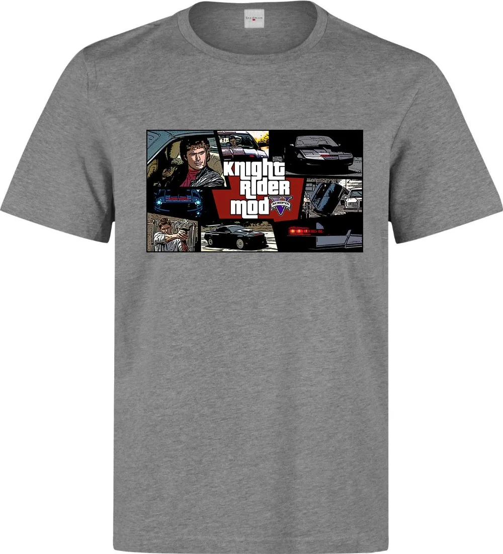 Camiseta termica спортивные футболки модная футболка Knight Rider KITT игровой мод произведение