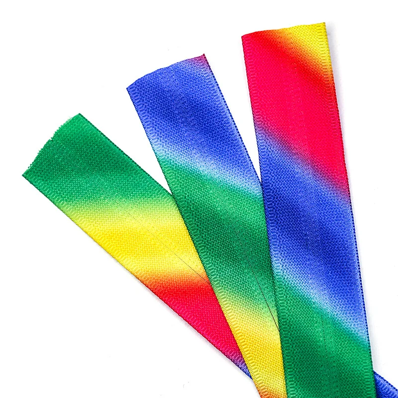 10 шт./партия Радужный нейлон 5 # молния цвет открытый хвост закрытый градиент