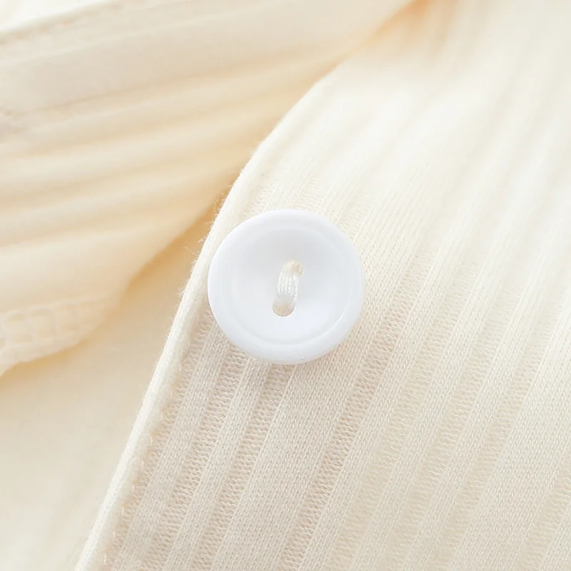 Autumn Winter Knitted Cotton Women Pajamas Set Long Sleeve Turn-down Collar Cardigan Loose Soft M-4XL Female Homewear