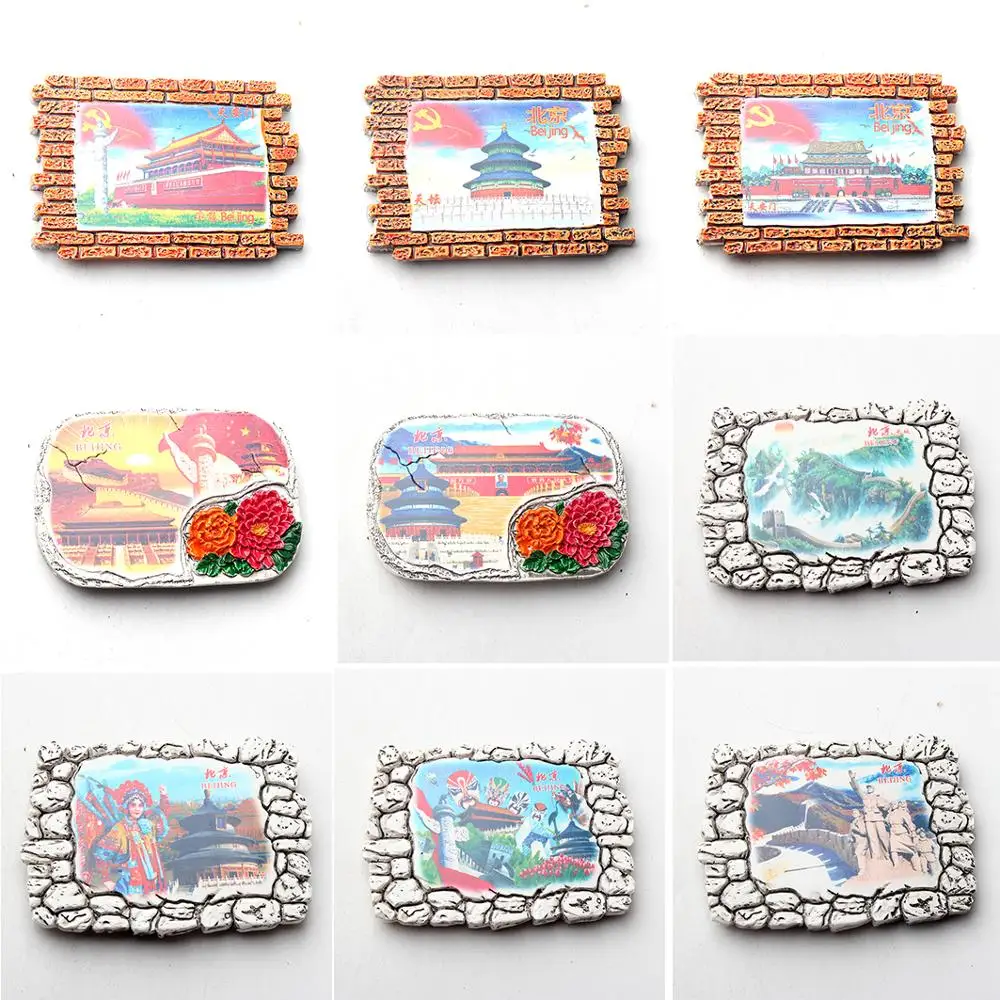 1 шт. магнит на холодильник сувенир Премиум Смола стерео Пекин Туризм Сувенир