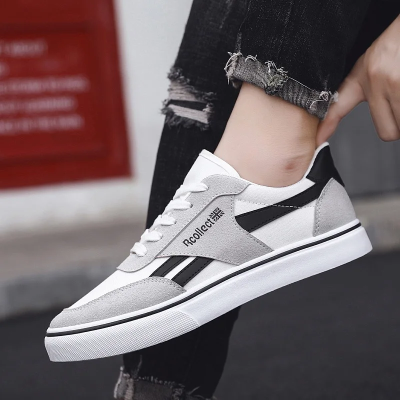 

Korean-style Autumn Men Casual Canvas Shoes Low Top Skateboard Shoes Breathable Sports Versatile Trend Students Shoes