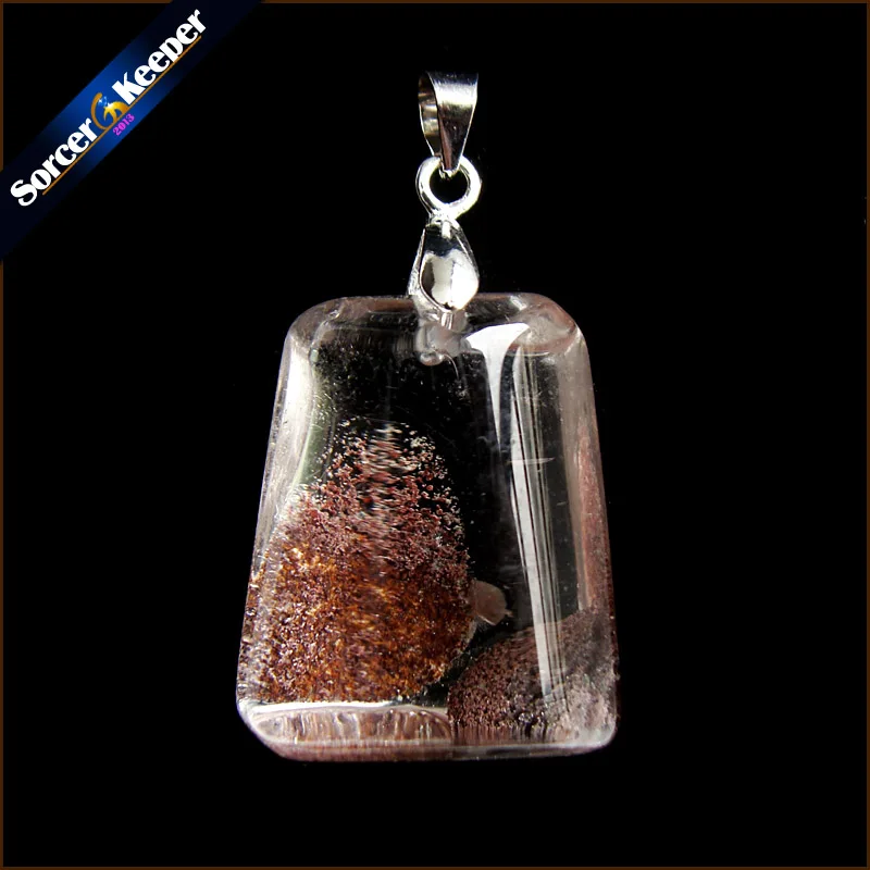 

Natural Multicolor Ghost Phantom Quartz Crystal Stone Specimen Healing Pendant Gem stone Home Decor DIY Crafts Material MS780