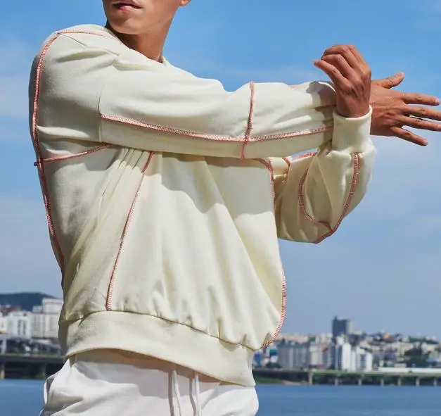 

2020 new loose sweatshirt sports running personality printing basketball training suit men's fitness long sleeve