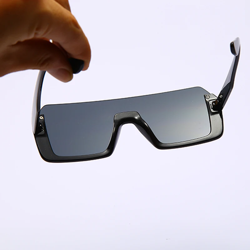 Солнцезащитные очки унисекс квадратные большие модные в винтажном стиле ретро с