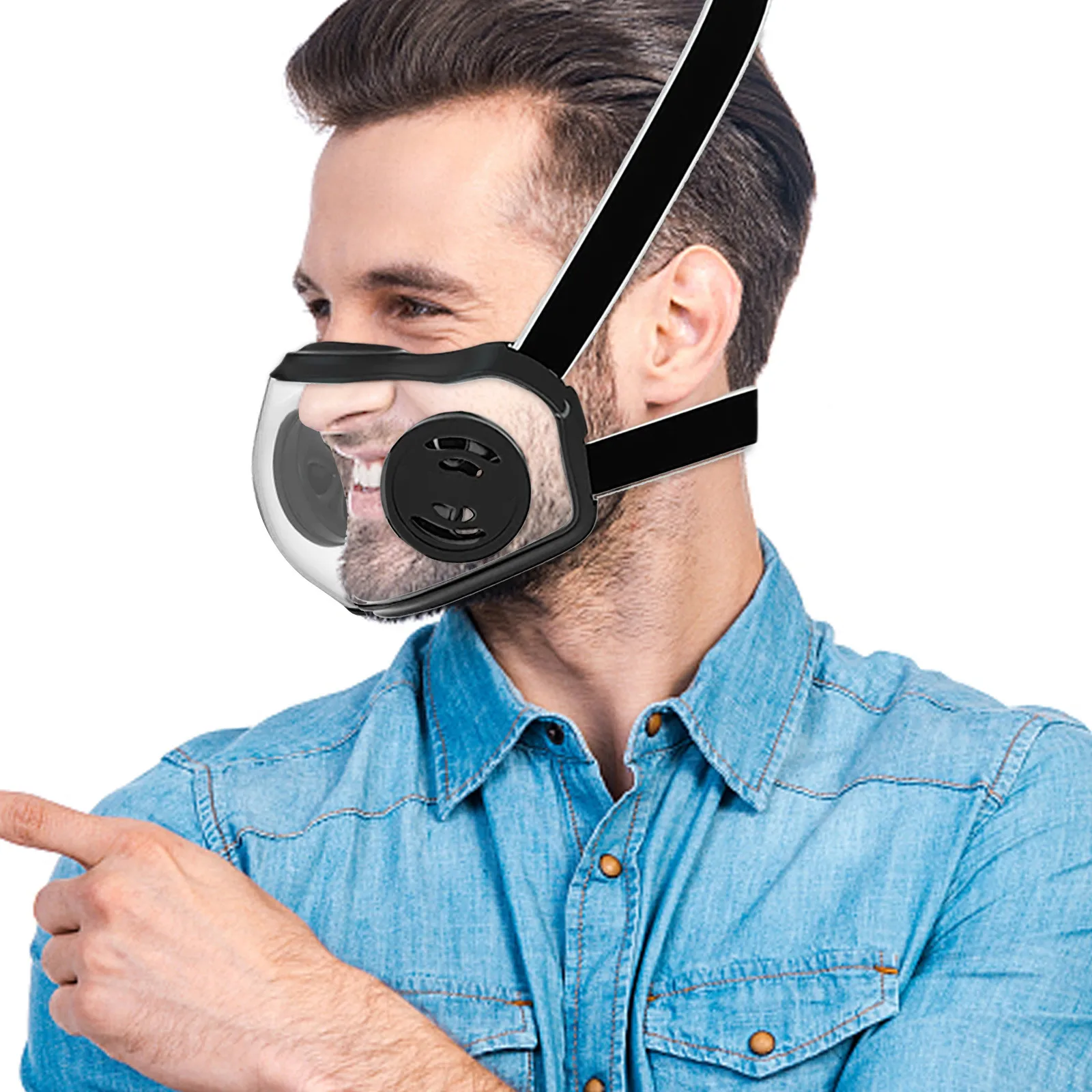 

Anti-pm2.5 Protective Mask Transparent Mouth Cover Fine Coating Of Anti-fogging Glass Spray For Automobile Glasses Mask Masque