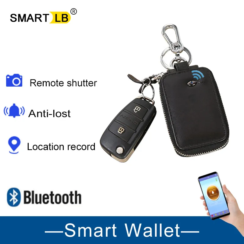 Умный кошелек для ключей из натуральной кожи мужчин и женщин сумка автомобиля