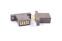 2pcs burn in socket 2 54 mm pitch 5 pin gold plating test connector for to 220 transistor integrated circuit through holes pcb