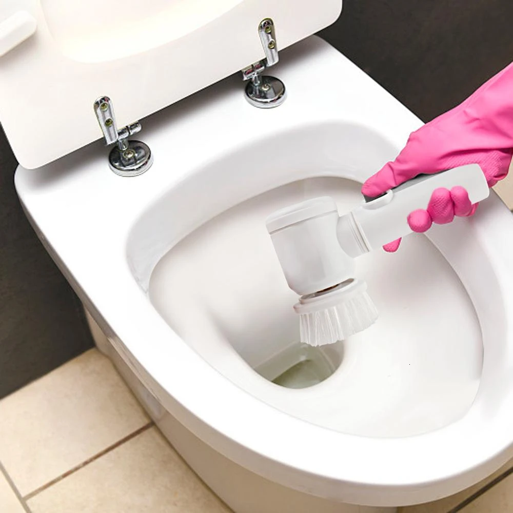 5 в 1 ручная электрическая чистящая щетка 3 режима мытья для кухни ванной комнаты и