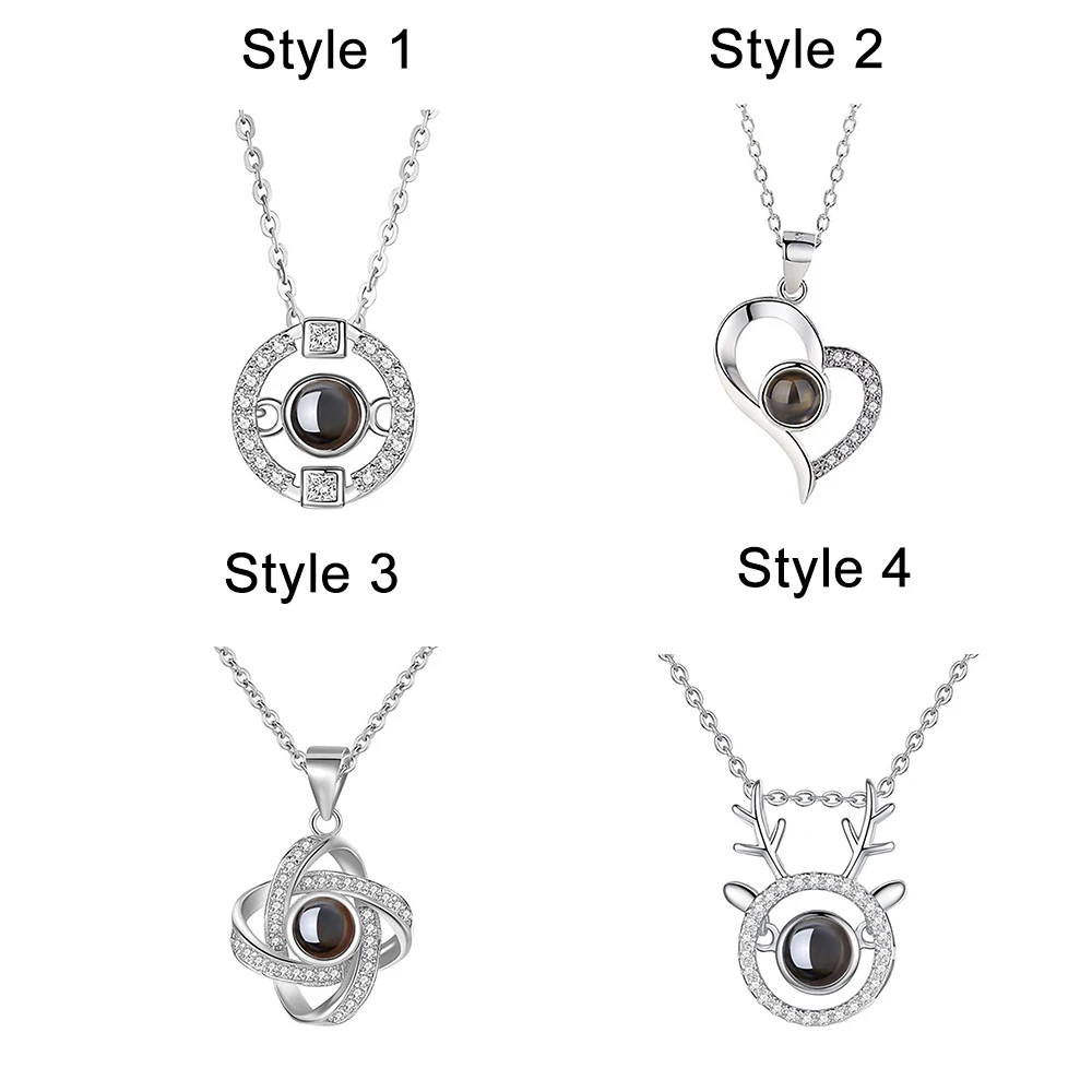 Sweey оптовая продажа персонализированные фото и 100 языков проекции ожерелье я