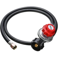 516 20psi propane gas regulator bbq grill burner with 46 hose high pressure hose kit valve tool part