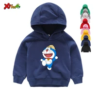 2019 winter new children fashion sweatshirt 5t print anime doraemon hoodies boy girl long sleeves kids baby pullover 6t