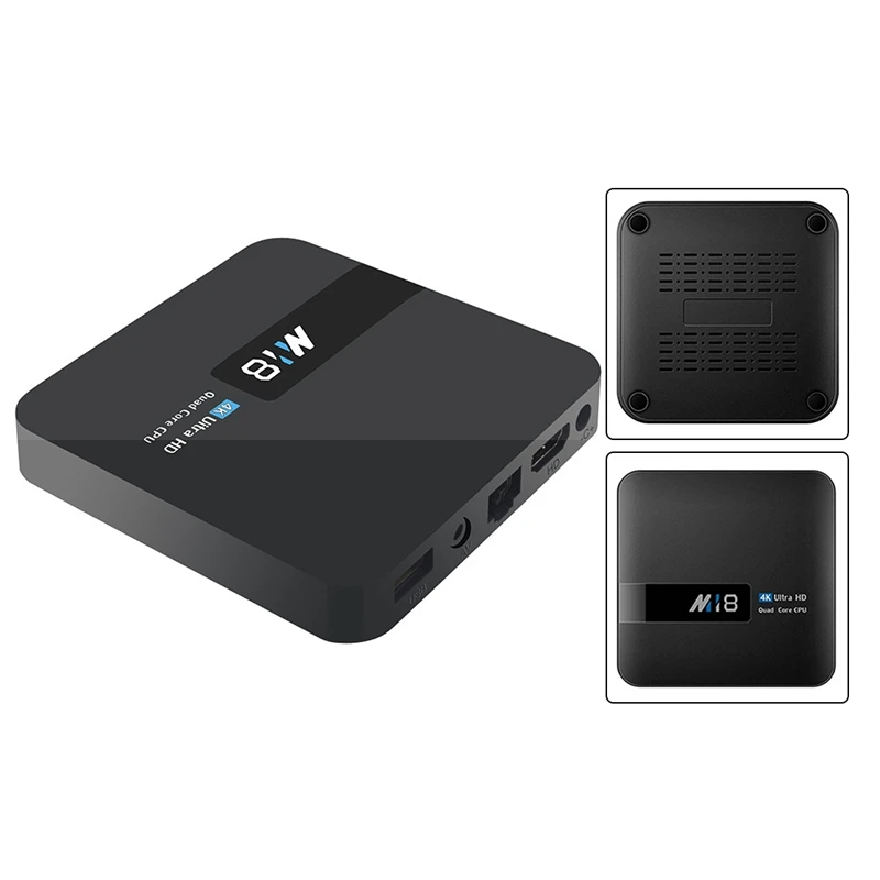 

ТВ-приставка M18, Android 7,1, Amlogic S905W, 64 бита, четырехъядерный процессор Mali450, GPU, поддержка 4K, ТВ-приставка