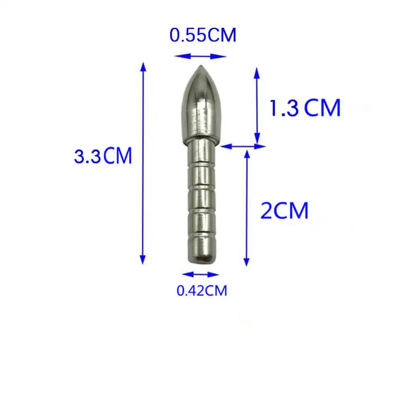 

12pcs Archery Arrowheads Arrow Points Insert Target Field Tips 4.2mm 60/68grain Broadhead Arrow Shooting Head