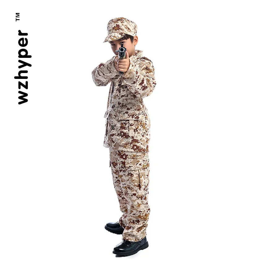 Армейская камуфляжная униформа для мальчиков одежда детей скаутская