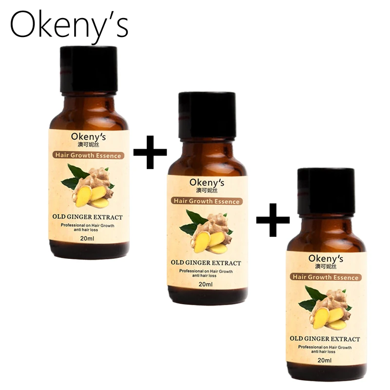 3 шт. Okeny's Andrea эссенция для роста волос сыворотка для выпадения волос жидкость 20 мл густые волосы 1 флакон восстановление роста пилаторский продукт