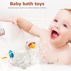 Детская игрушка для купания и ванны, гусиная заводная подавляющая игрушка, Детская цепочка для ванны, игрушки для детей, подарок для раннего развития