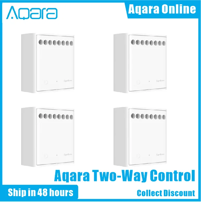 Original Aqara Two-way Control Module Wireless Relay Controller 2 Channels Work For Smart Xiaomi Home APP And Apple Home Kit