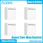 Модуль управления Aqara, беспроводной релейный контроллер, 2-канальный, работает с приложением Mi Home и Apple Home Kit, оригинал