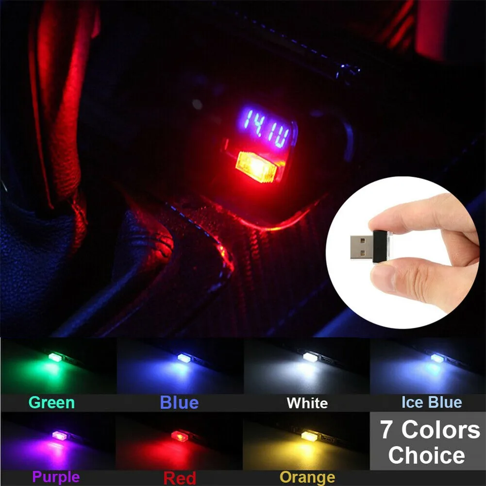 

1Pcs 5V Mini USB LED Light Car Interior Lamp Neon Atmosphere Ambient Light Bright Bulb Accessories For Car Computer Powerbank