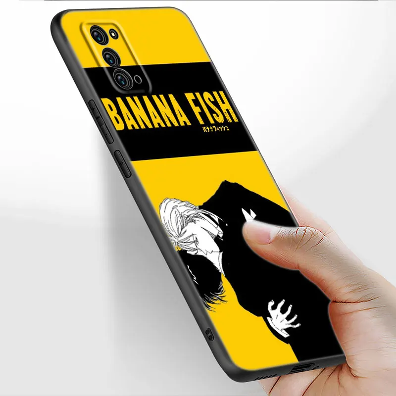 Чехол в стиле аниме банан и рыба для Samsung Galaxy M11 M12 M21 M51 M52 M32 5G M30 M31 S Note 10 Lite 20 Ultra J2 J6 J8