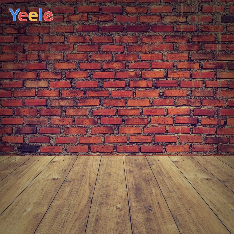 

Фон для фотографий Yeele градиентный деревянный пол красная кирпичная стена фотосессия фотография