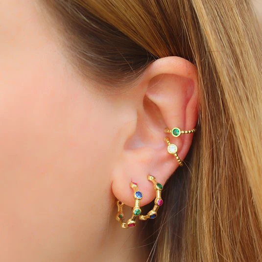 Серьги клипсы серебряные 4 цвета 1 шт.|Серьги-клипсы| |