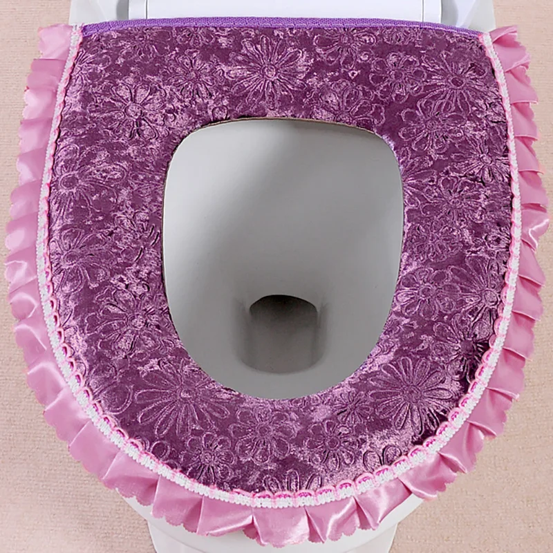 

Lace zipper toilet seat cushion zipper type toilet seat toilet seat