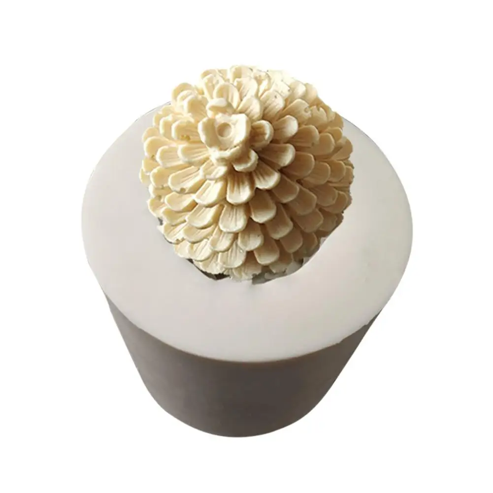 3D сосновые конусы Рождественская елка силиконовая форма для мыла свечи